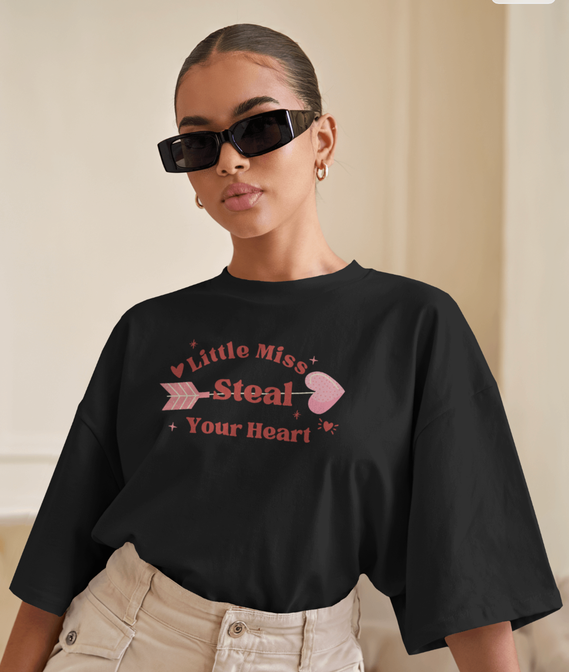 Little Miss Steal Your Heart Valentine's Day T-Shirt – Cute, Fun & Playful! ❤️ |Shirtees