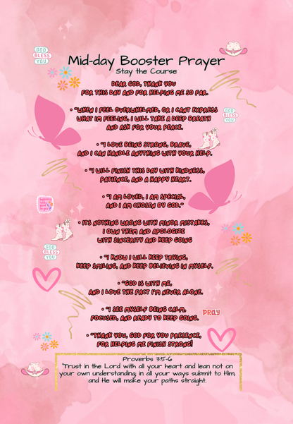 CANVAS Midday Booster Affirmation Prayer | Girls & Teens