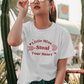 Little Miss Steal Your Heart Valentine's Day T-Shirt – Cute, Fun & Playful!  ❤️ |Shirtees