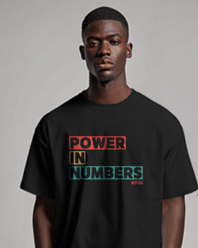 Power in Numbers T-shirt
Black Economic Power Shirt
Unity & Strength Apparel, Collective Influence Tee, Cultural Movement Shirt, Black Power, Atfanco, Atfan, Black Owned, 
#PIN, Power in numbers, Empowerment T-Shirt, Black Spending Power Merchandise, Inspirational Streetwear, Motivational Graphic Tee, Shirtee, MOVEMENT, 19keys, Ye, Beyonce, Kenderick Lamar, Donald Trump,
Black-Owned Business Fashion