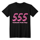 Embrace Change with the Bold 555 Angel Number T-Shirt – Manifest Your Transformation | PINK Shirtee Women