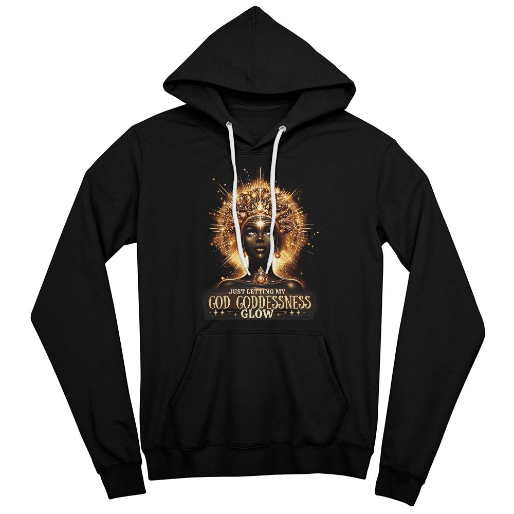 GOD GODDESSNESS GLOW Pullover Fleece Hoodie