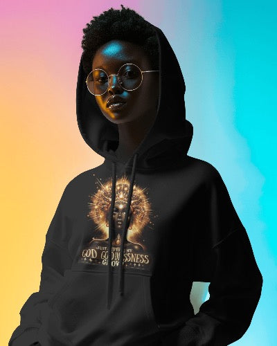 GOD GODDESSNESS GLOW Pullover Fleece Hoodie