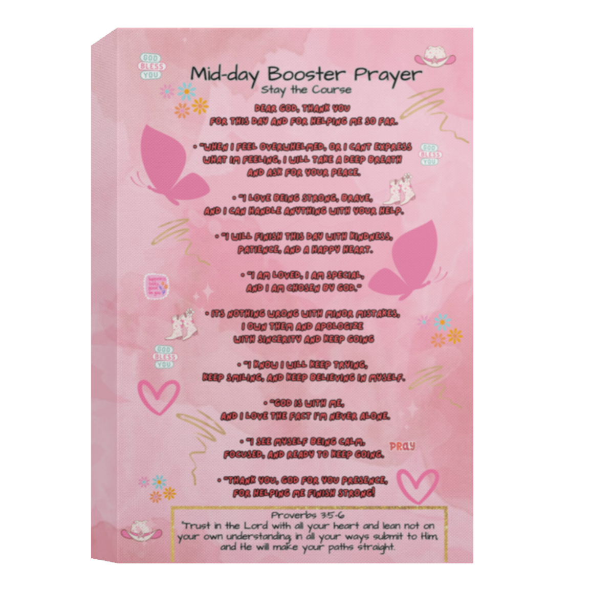 CANVAS Midday Booster Affirmation Prayer | Girls & Teens